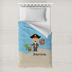 Pirate Scene Toddler Duvet Cover w/ Name or Text