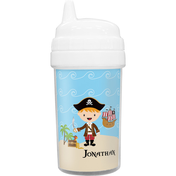 Custom Pirate Scene Toddler Sippy Cup (Personalized)