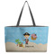 Pirate Scene Beach Totes Bag - w/ Black Handles (Personalized)