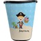 Pirate Scene Waste Basket - Single Sided (Black) (Personalized)