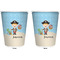 Pirate Scene Trash Can White - Front and Back - Apvl