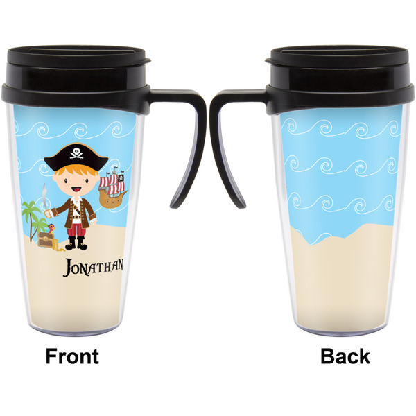 Pirate Scene Travel Mug with Black Handle - Approval