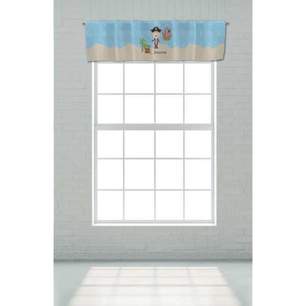 Pirate Scene Valance - On window