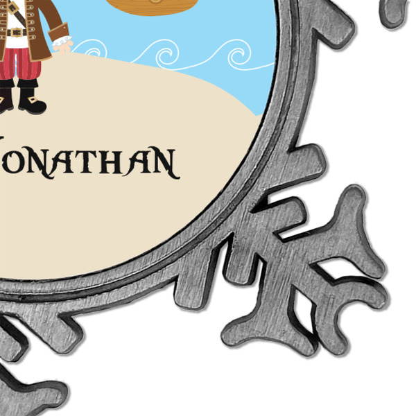 Pirate Scene Vintage Snowflake - Detail