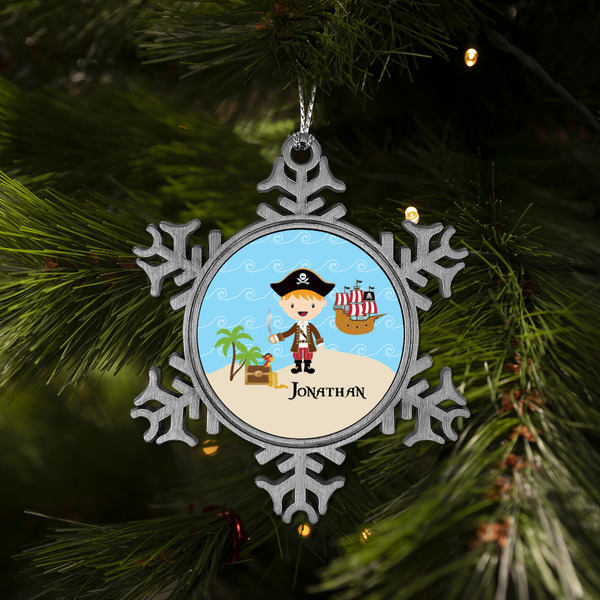 Pirate Scene Vintage Snowflake - (LIFESTYLE)