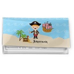 Pirate Scene Vinyl Checkbook Cover (Personalized)