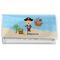 Pirate Scene Vinyl Checkbook Cover (Personalized)