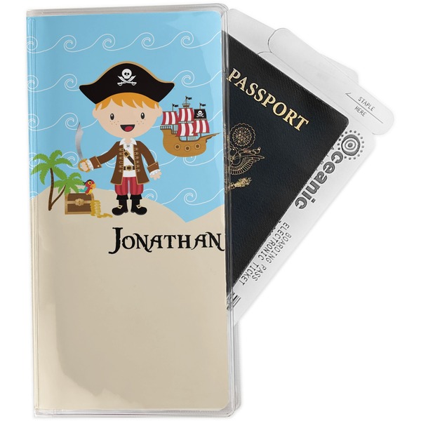 Custom Pirate Scene Travel Document Holder