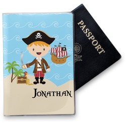 Pirate Scene Vinyl Passport Holder (Personalized)