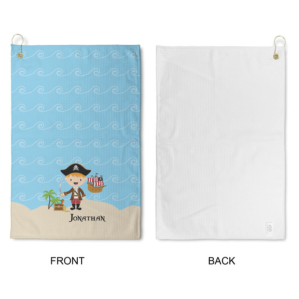 Pirate Scene Waffle Weave Golf Towel - Approval