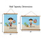 Pirate Scene Wall Hanging Tapestries - Parent/Sizing