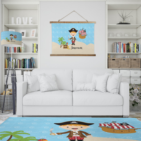 Pirate Scene Wall Hanging Tapestry - IN CONTEXT