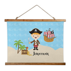 Pirate Scene Wall Hanging Tapestry - Wide (Personalized)