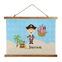 Pirate Scene Wall Hanging Tapestry - Wide (Personalized)
