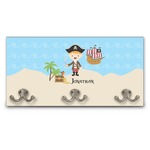 Pirate Scene Wall Mounted Coat Rack (Personalized)