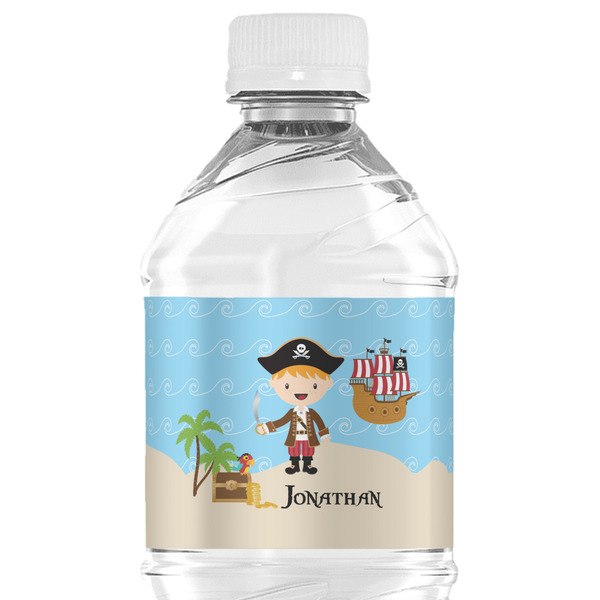 Custom Pirate Scene Water Bottle Labels - Custom Sized (Personalized)
