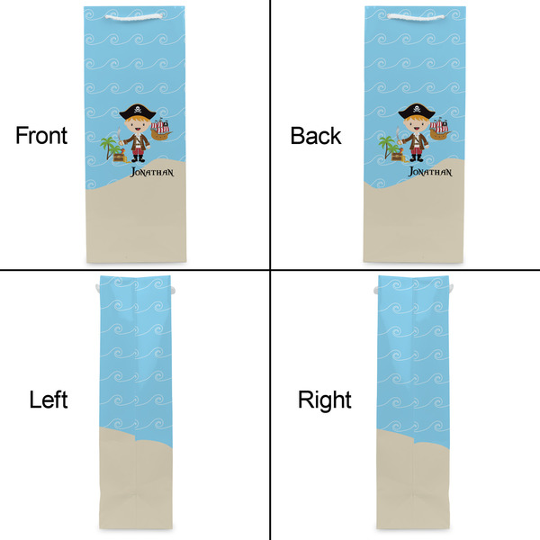 Pirate Scene Wine Gift Bag - Gloss - Approval