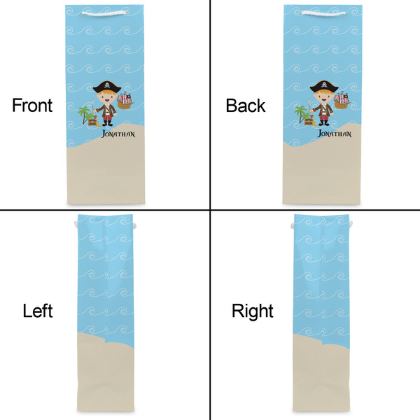 Pirate Scene Wine Gift Bag - Matte - Approval