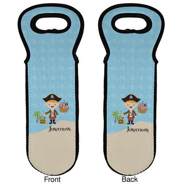 Pirate Scene Wine Tote Front & Back