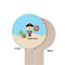 Pirate Scene Wooden 6" Food Pick - Round - Single Sided - Front & Back
