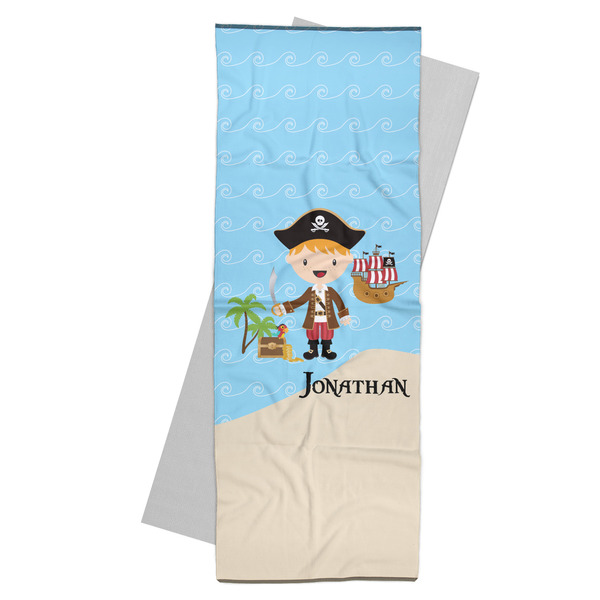 Custom Pirate Scene Yoga Mat Towel (Personalized)