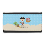 Pirate Scene Leatherette Ladies Wallet (Personalized)