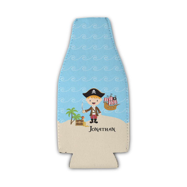 Custom Pirate Scene Zipper Bottle Cooler (Personalized)