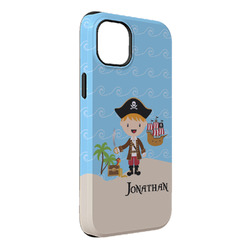 Pirate Scene iPhone Case - Rubber Lined - iPhone 14 Plus (Personalized)