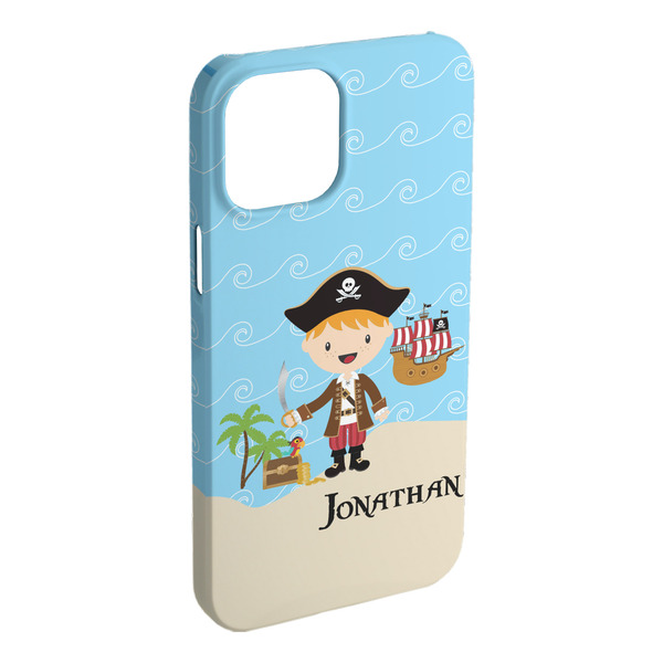 Custom Pirate Scene iPhone Case - Plastic - iPhone 15 Plus (Personalized)