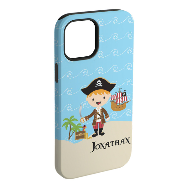 Custom Pirate Scene iPhone Case - Rubber Lined (Personalized)