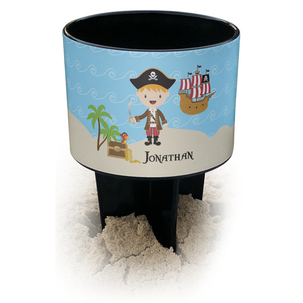 Custom Pirate Scene Black Beach Spiker Drink Holder (Personalized)