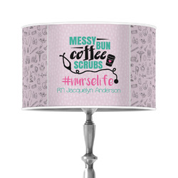 Nursing Quotes 12" Drum Lamp Shade - Poly-film (Personalized)
