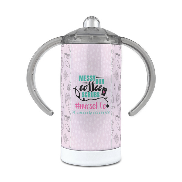 Custom Nursing Quotes 12 oz Stainless Steel Sippy Cup (Personalized)