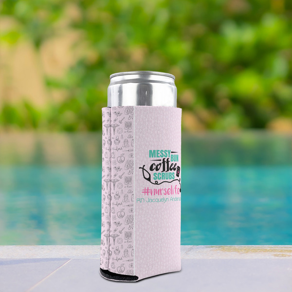 Nursing Quotes Can Cooler - Tall 12oz - In Context