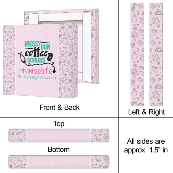 Nursing Quotes 12x12 - Canvas Print - Approval