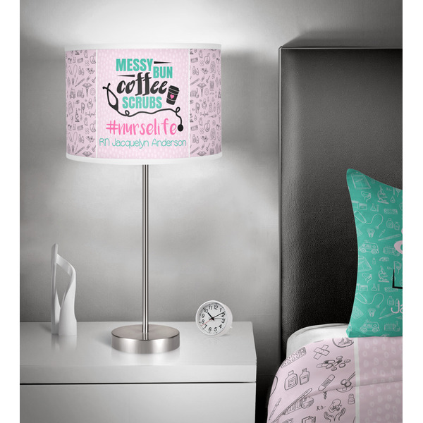 Nursing Quotes 13 inch drum lamp shade - in room