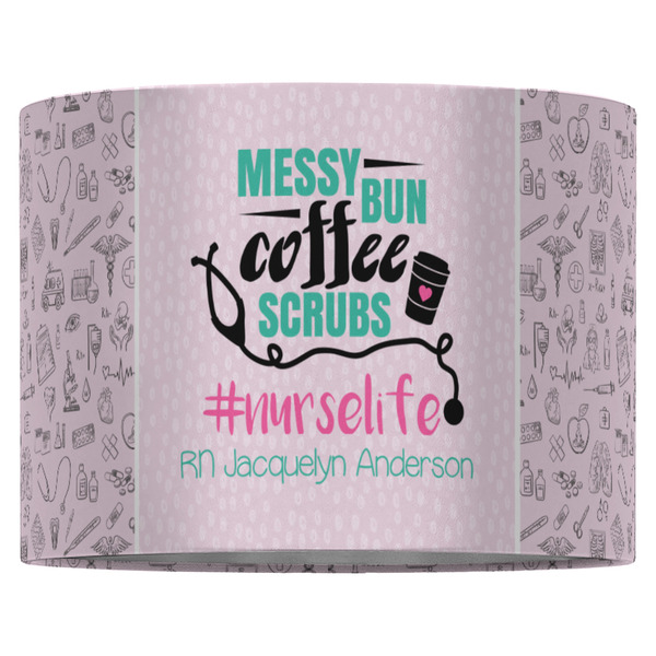 Nursing Quotes 16" Drum Lampshade - FRONT (Fabric)
