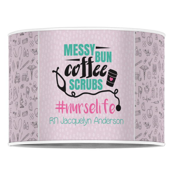 Nursing Quotes 16" Drum Lampshade - FRONT (Poly Film)