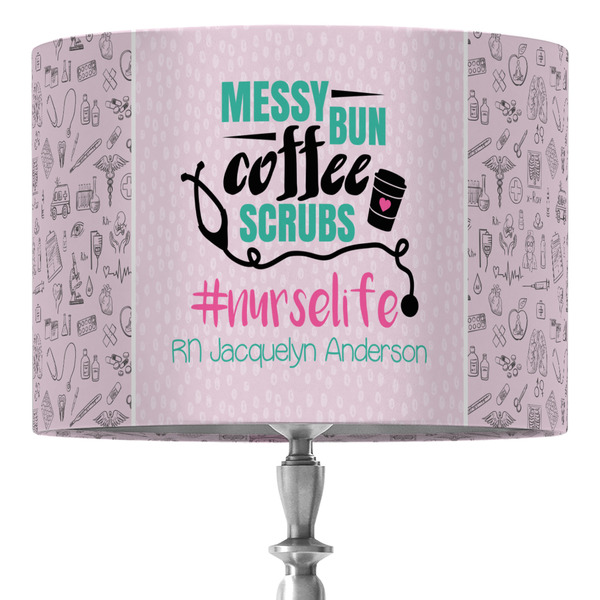 Custom Nursing Quotes 16" Drum Lamp Shade - Fabric (Personalized)