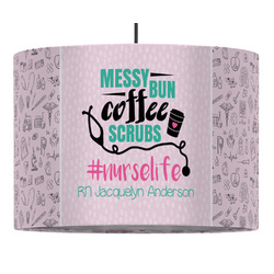 Nursing Quotes Drum Pendant Lamp (Personalized)