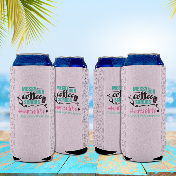 Nursing Quotes 16oz Can Sleeve - Set of 4 - LIFESTYLE