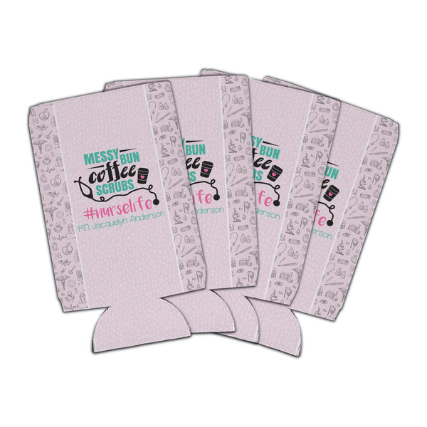 Custom Nursing Quotes Can Cooler (16 oz) - Set of 4 (Personalized)