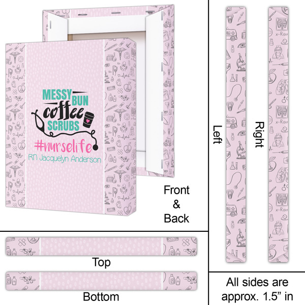 Nursing Quotes 16x20 - Canvas Print - Approval