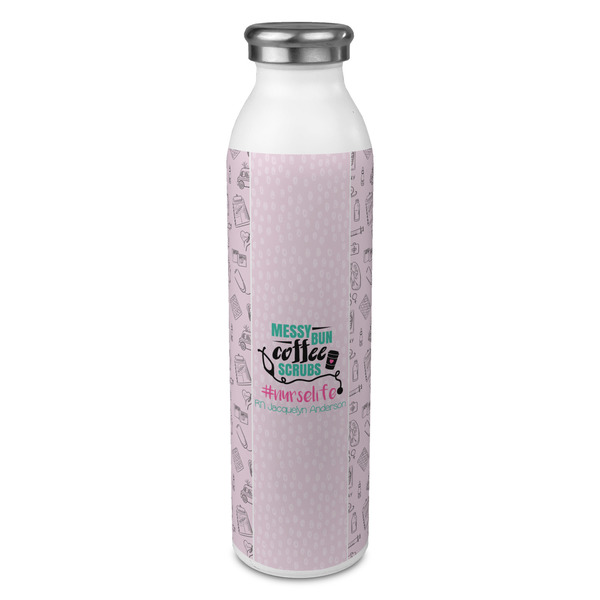 Custom Nursing Quotes 20oz Stainless Steel Water Bottle - Full Print (Personalized)