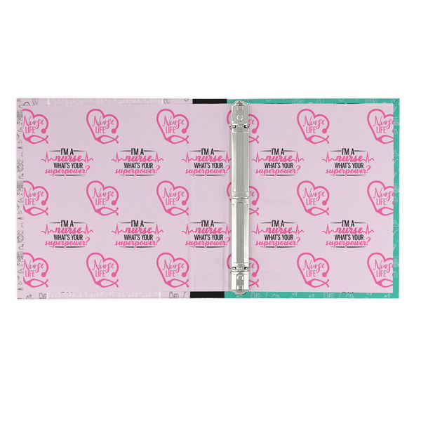 Nursing Quotes 3 Ring Binders - Full Wrap - 1" - OPEN INSIDE