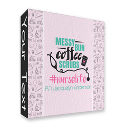 Nursing Quotes 3 Ring Binder - Full Wrap (Personalized)