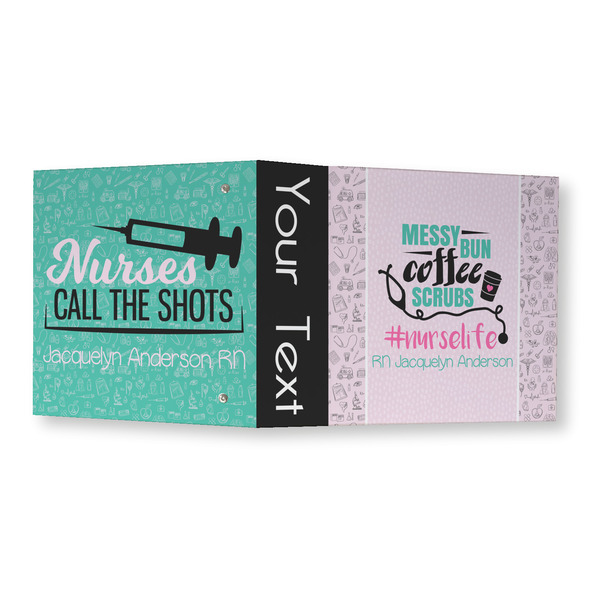 Nursing Quotes 3 Ring Binders - Full Wrap - 3" - OPEN OUTSIDE