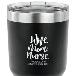 Nursing Quotes 30 oz Stainless Steel Tumbler - Black - Double Sided (Personalized)