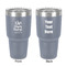 Nursing Quotes 30 oz Stainless Steel Ringneck Tumbler - Grey - Double Sided - Front & Back