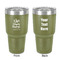 Nursing Quotes 30 oz Stainless Steel Ringneck Tumbler - Olive - Double Sided - Front & Back